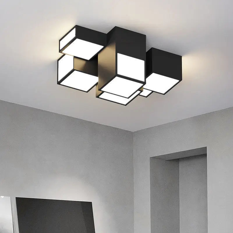 Afralia™ Square LED Chandeliers: Modern Home Indoor Lighting Fixtures for Living, Bedroom, Dining Room