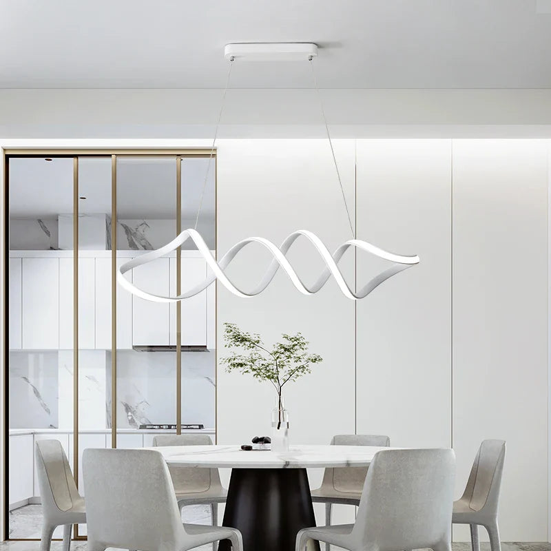 Afralia™ Modern Pendant Lights Gold White Black Finished Lamps for Home Decor