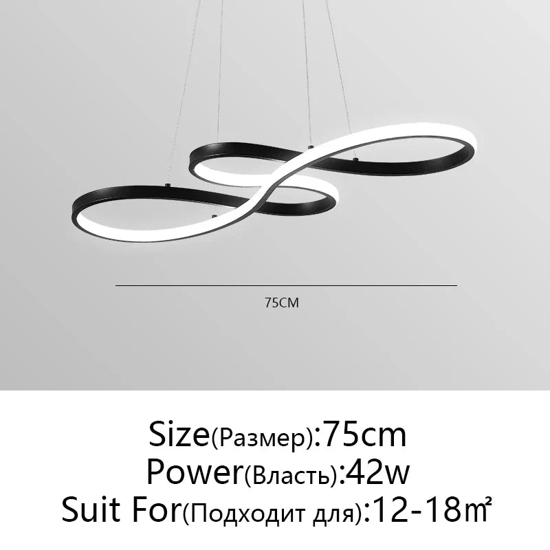 Afralia™ Circle LED Chandelier: Nordic Minimalist Design for Living, Bedroom, Dining Room