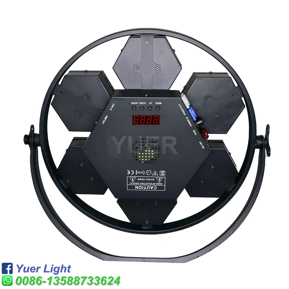 Afralia™ RGB Strobe Wash Sound-Activated Club Light DJ Stage Effect Lighting