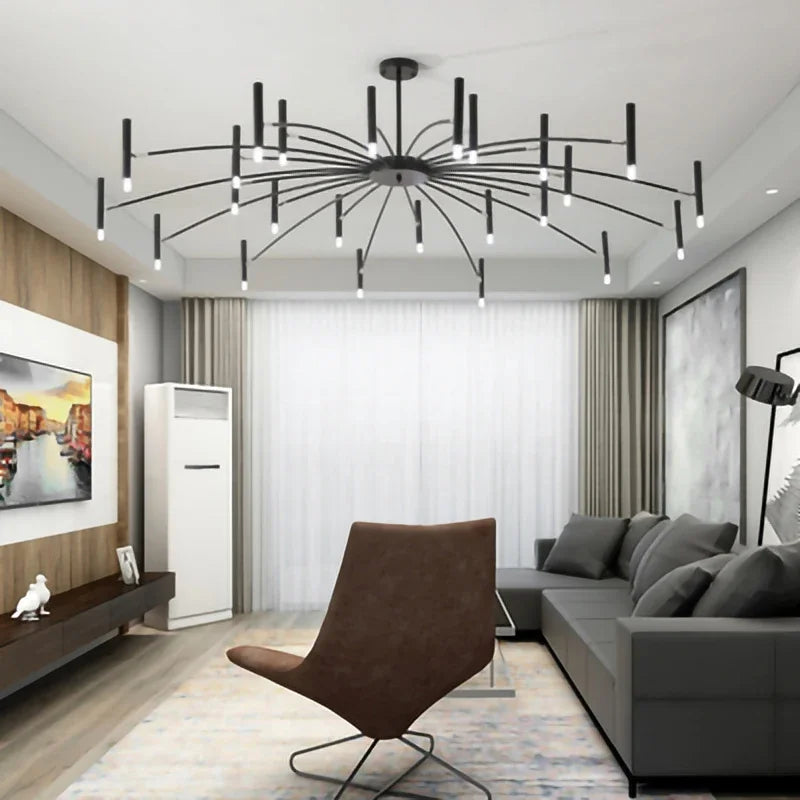 Afralia™ Modern Nordic LED Chandelier for Living Room Bedroom Decoration