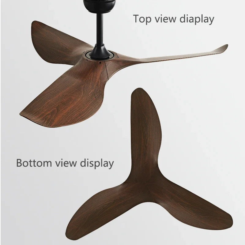 Afralia™ 52" Modern Ceiling Fan DC Remote Control Electric Fan for Home and Office