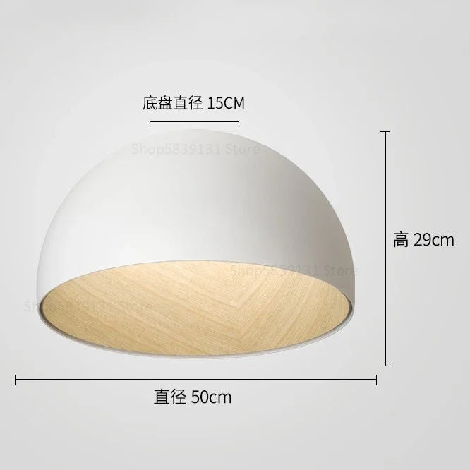 Afralia™ Luxury Inclined Bowl LED Ceiling Light for Bedroom, Living Room, Kitchen