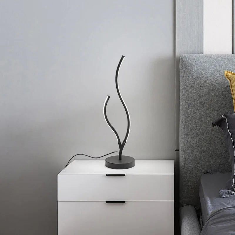 Afralia™ Modern LED Corner Floor Lamp for Living Bedroom, Creative Design Home Decor