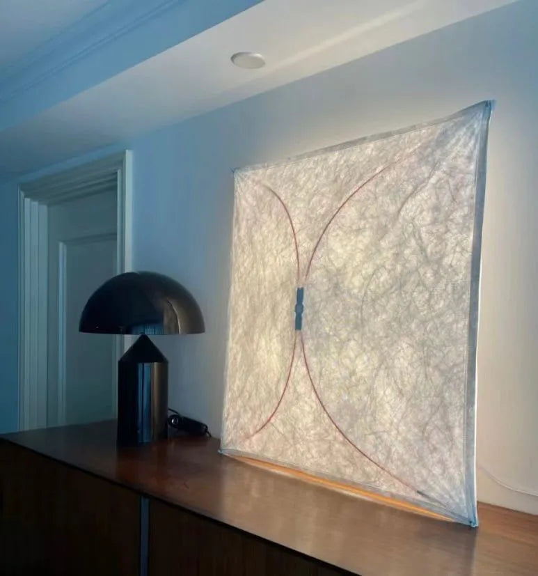 Afralia™ LED Square Fabric Wall Lamp | Minimalist Design for Living Room, Bedroom, Corridor