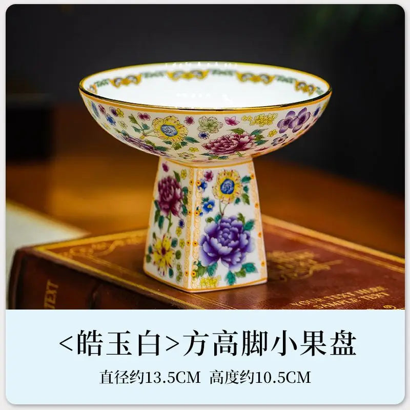 Afralia™ Ceramic Fruit Plate Large Capacity for Living Room Home Decor Refreshment