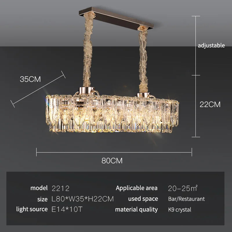 Afralia™ Crystal Ring Chandelier: 2024 Luxury Bedroom Dining Room Lighting