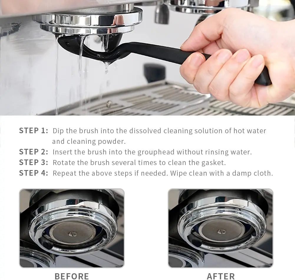 Afralia™ Espresso Machine Cleaning Brush Grouphead Grinder Accessories