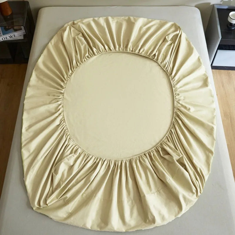 Afralia™ Soft Cotton Anti-Slip Fitted Sheet: European Skin-Friendly Mattress Protector