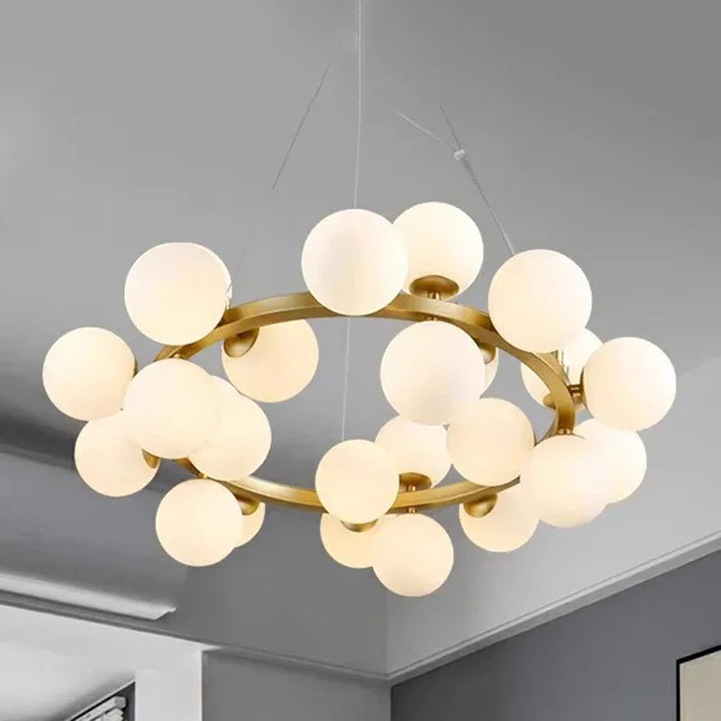 Afralia™ Glass Ball LED Pendant Lights for Home Decor and Luminaires