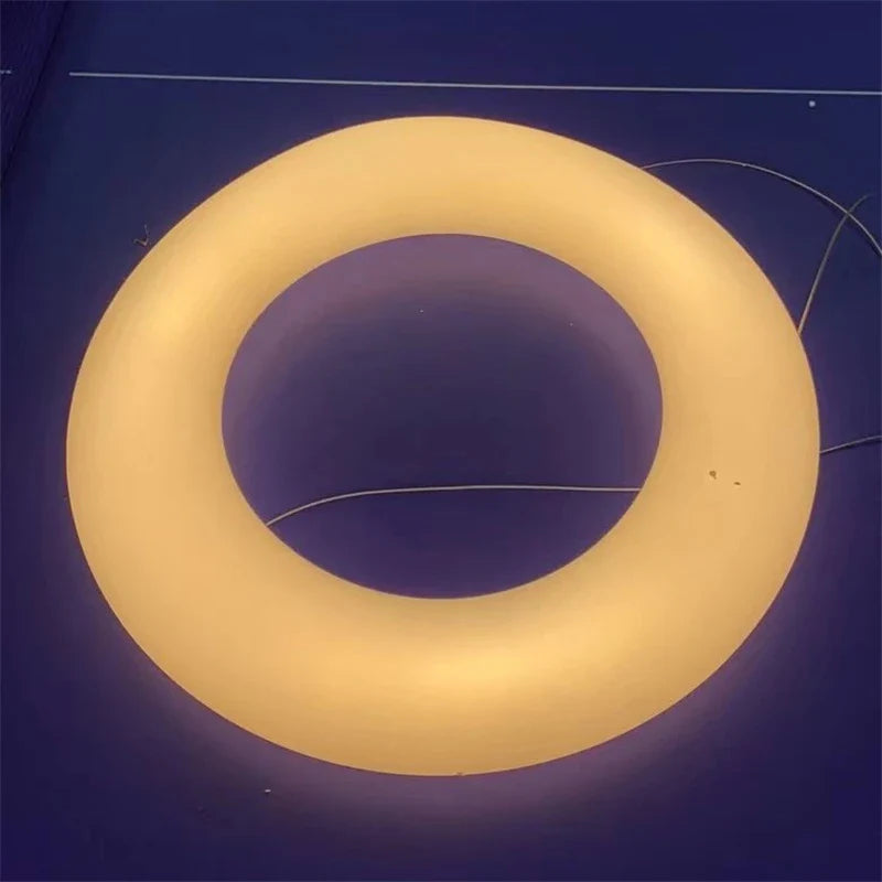 Afralia™ Cloud Pendant Light: Nordic Minimalist Doughnut Chandelier for Living Room & Kid's Bedroom