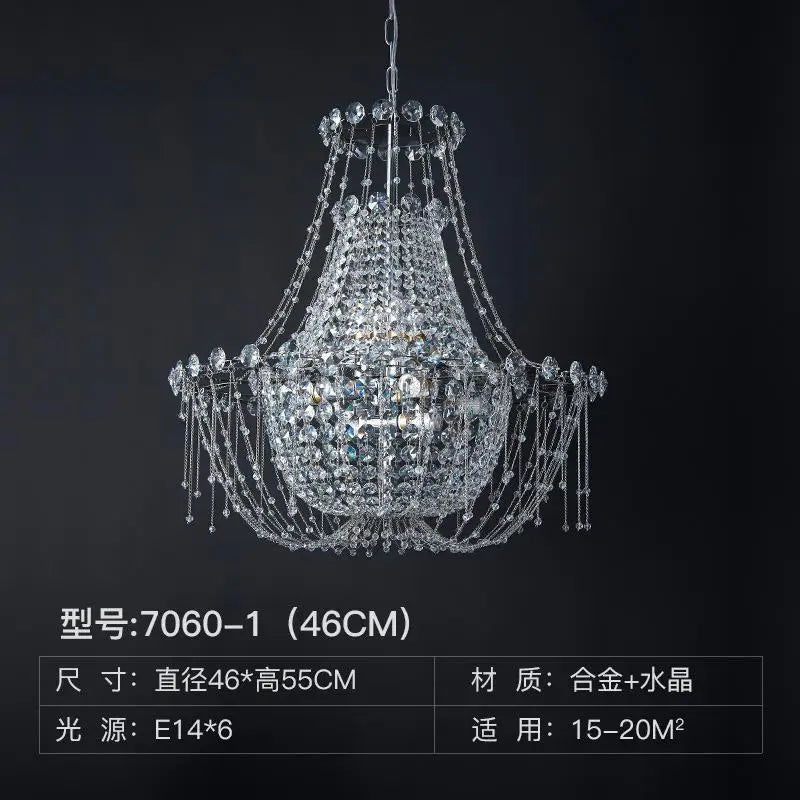 Afralia™ Postmodern Crystal Chandelier for Luxurious Living Room, Restaurant, Bedroom, and Hotel Lighting