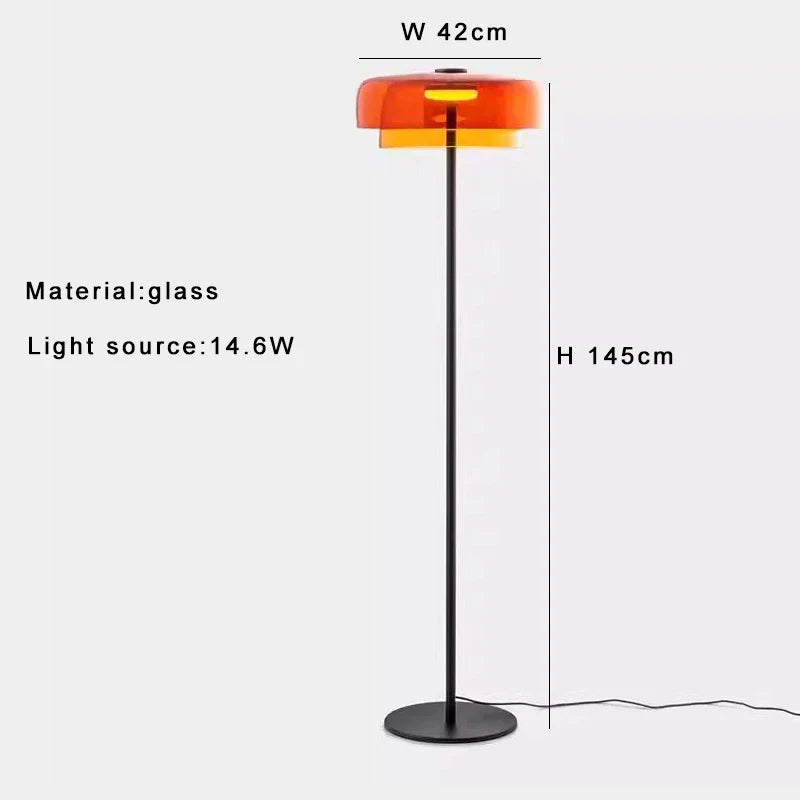 Afralia™ Glass LED Floor Lamp: Luxury Scandinavian Design for Artistic Bedroom Lighting