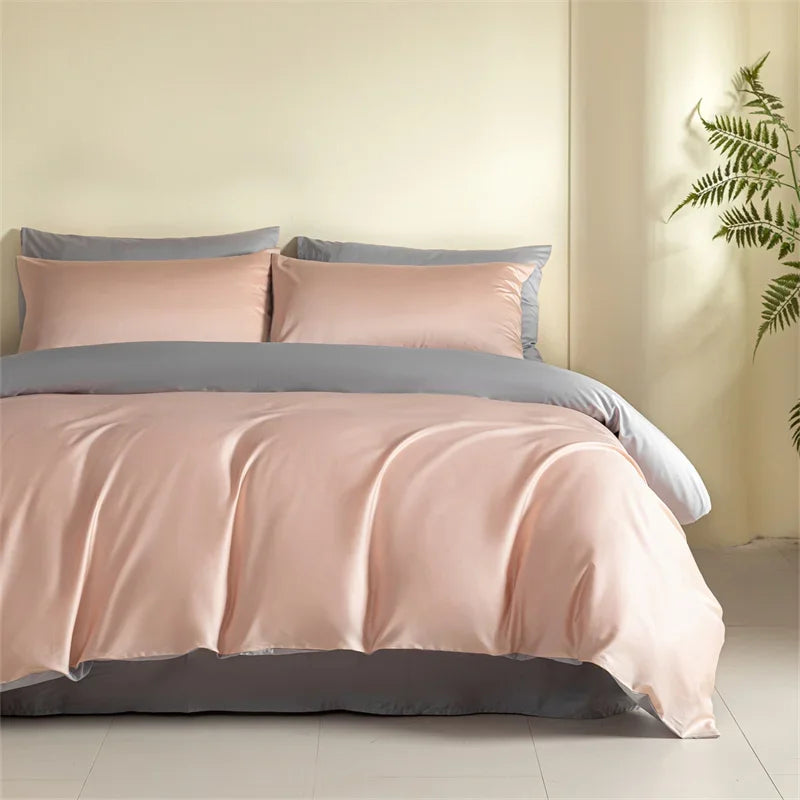 Afralia™ Egyptian Cotton Bedding Set: Sheet, Pillowcase, Blanket Cover in Queen King Size