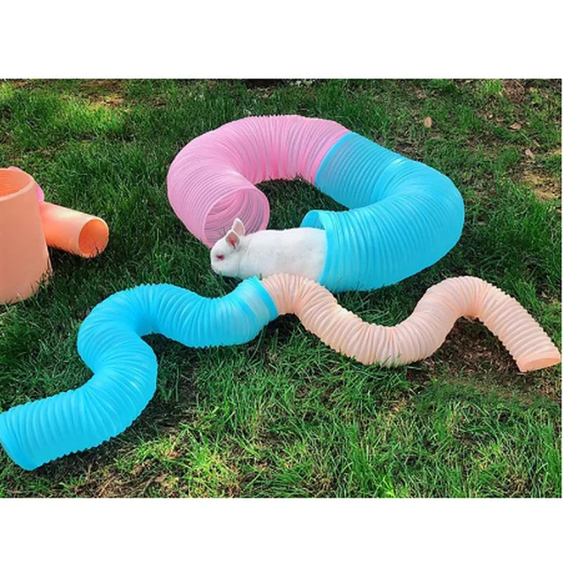 Afralia™ Pet Tunnel: Creative Plastic Hamster Tunnel for Small Pets - 2 Colors