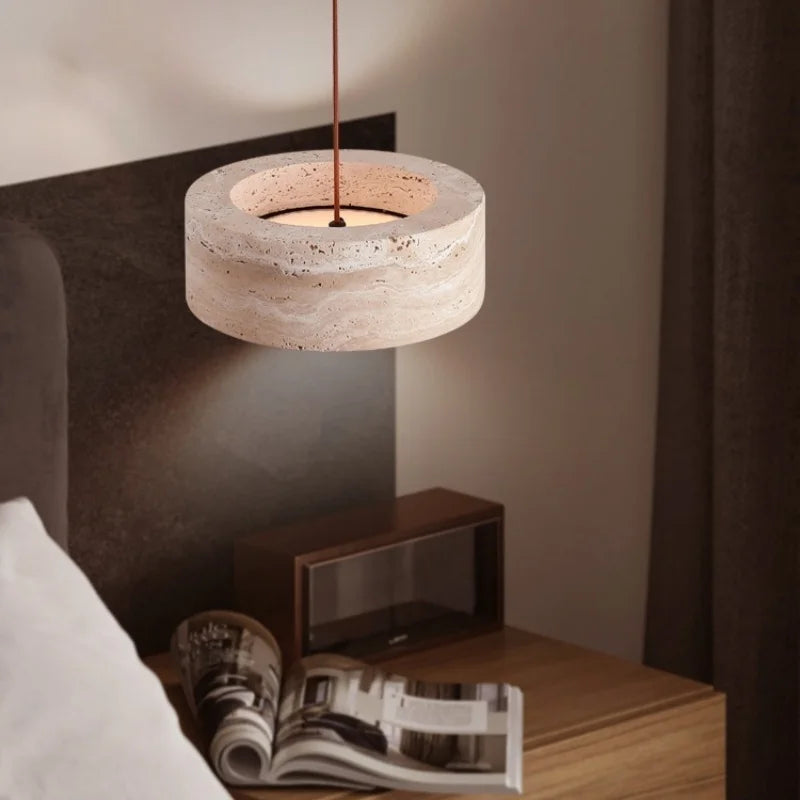Afralia™ Stone LED Pendant Lights for Bedroom Living Room Kitchen Interior Lighting
