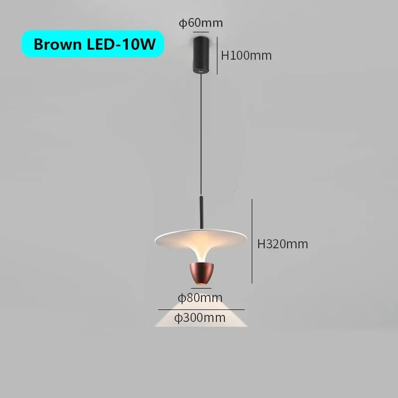 Afralia™ Nordic Art Flying Saucer Suspension Lights: Modern Bedside Night Hanging Chandeliers