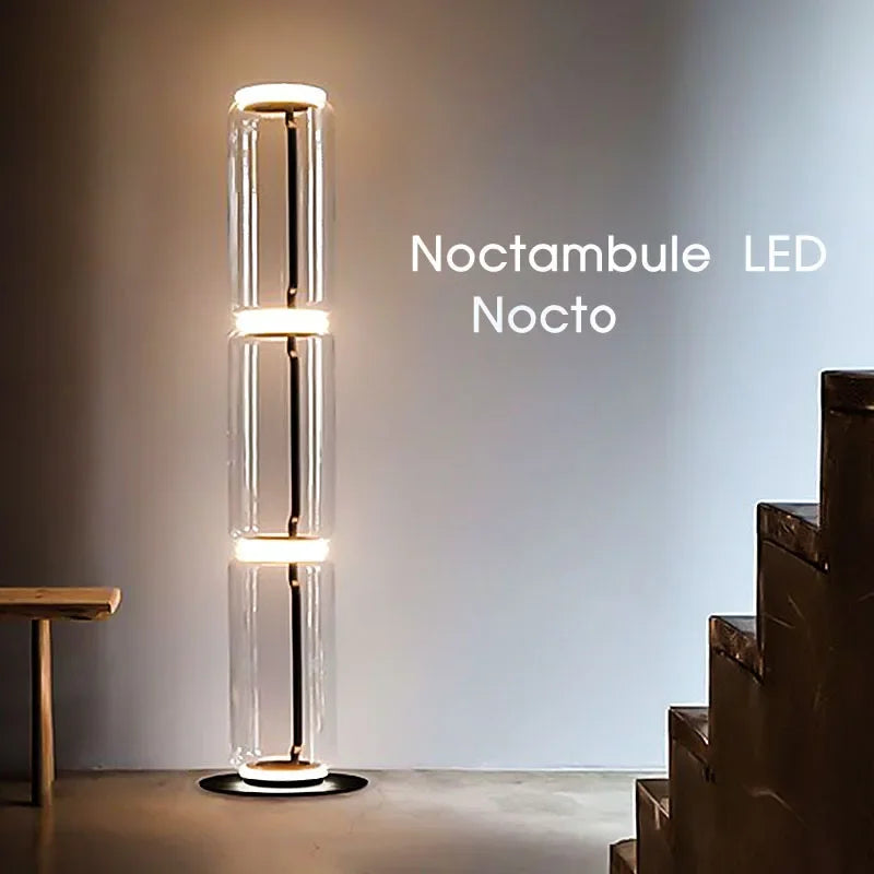 Afralia™ Nordic Glass LED Floor Lamp for Modern Indoor Decor
