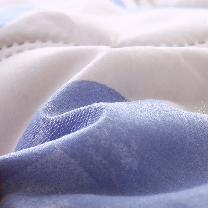 Afralia™ Quilted Summer Quilt & Pillowcase Set: Soft, Breathable, Washable Double Blanket