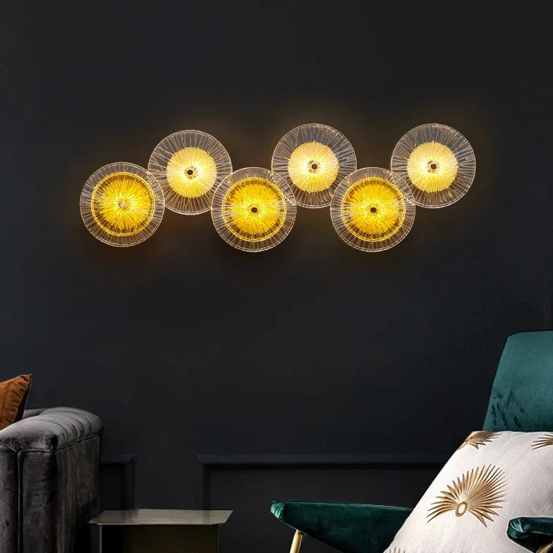 Afralia™ Crystal Wall Lamp: Modern Glass LED Sconces for Living Room, Bedroom, and Corridor