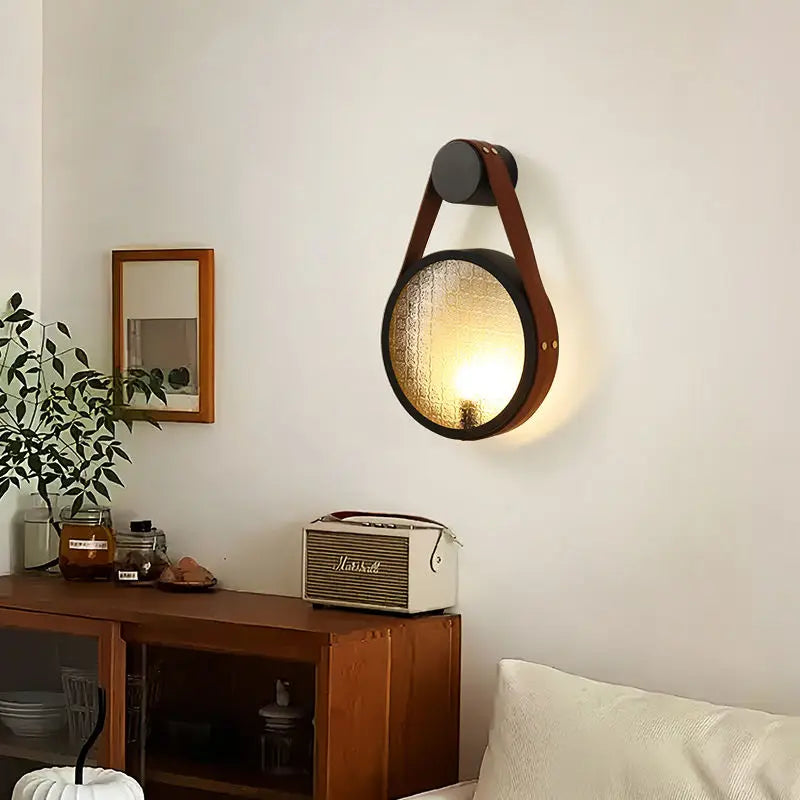 Afralia™ Retro Glass Wall Lamp: Elegant Indoor Lighting Fixture for Dining Room.