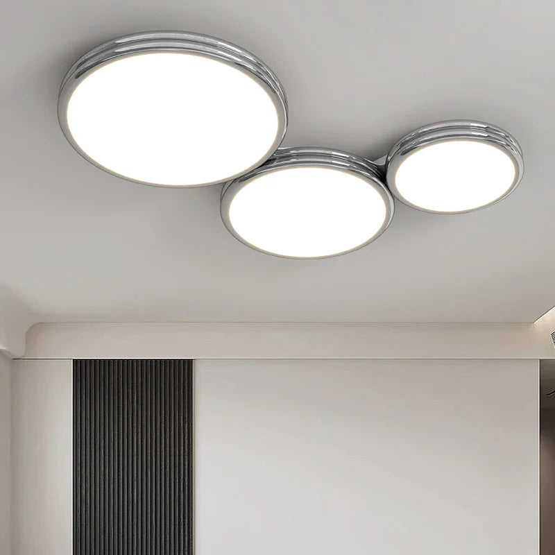 Afralia™ Minimalist Round LED Ceiling Lights for Living Room Bedrooms Study Indoor Lighting