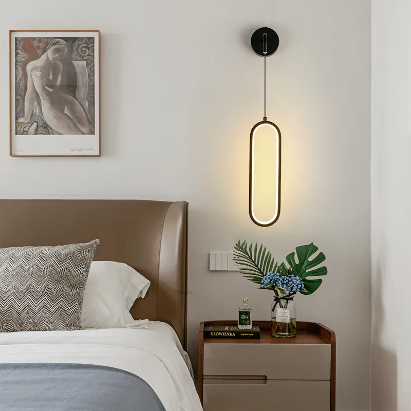 Afralia™ Nordic LED Wall Lamp for Bedroom Living Room Sconce Lighting