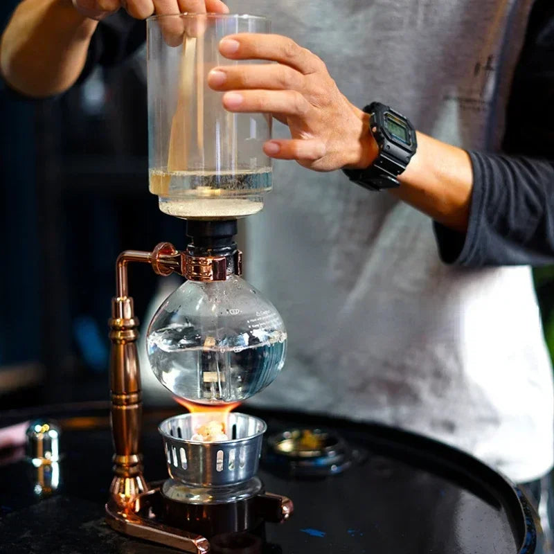Afralia™ Coffee Jug Siphon Maker Tea Pot Percolator Barista Tools Kit Kitchen Dining