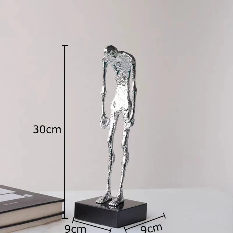 Afralia™ Abstract Lovers Sculpture Desk Ornament Home Decor Aesthetic Figure