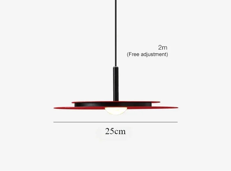 Afralia™ Flying Saucer LED Chandelier: Nordic Modern Kitchen Bedroom Decorative Lighting Lamp