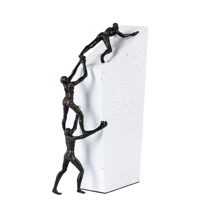 Afralia™ Gymnast Metal Handicraft Figure Home Decor Figurine Table Sculpture Accessory