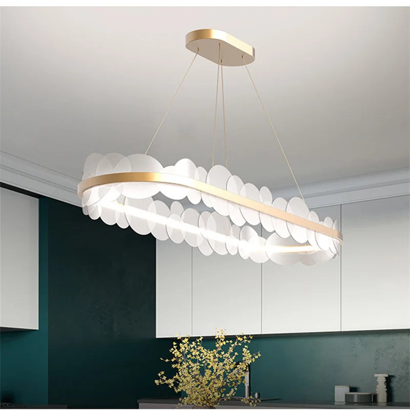 Afralia™ Modern Acrylic Ceiling Chandelier for Loft Living Room, Dining Table, and Home Decor