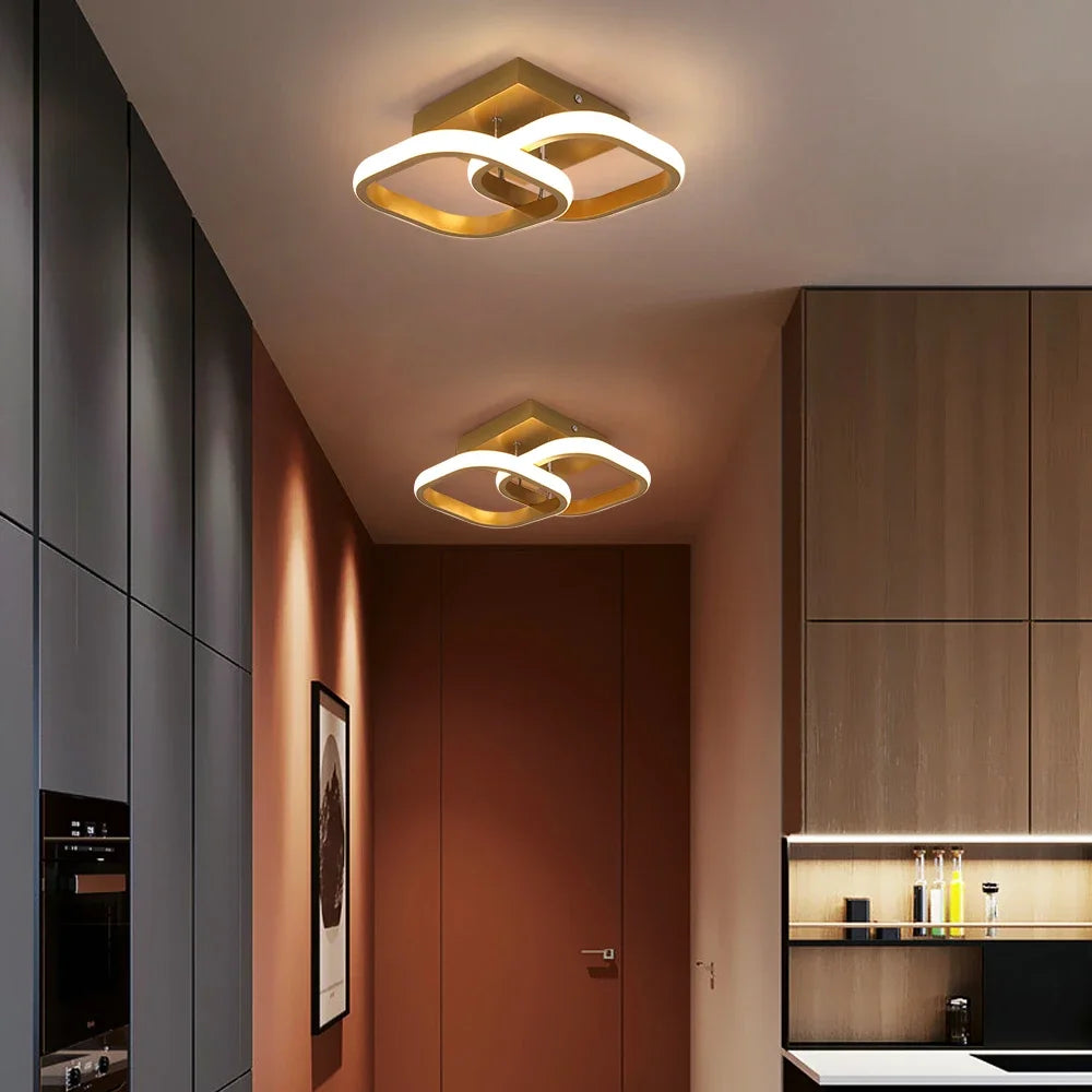 Afralia™ Acrylic LED Ceiling Lamp: Modern Home Decor Lighting for Bedroom, Corridor, Balcony