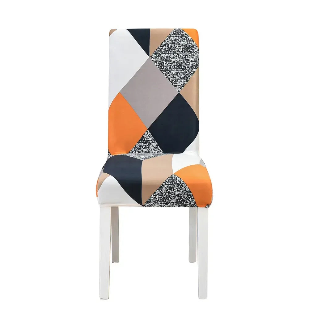 Afralia™ Geometric Stretch Chair Cover Slipcovers | Elastic Seat Case
