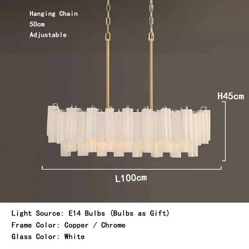 Afralia™ Frosted White Glass Chandelier LED Ceiling Light Fixture Europe Restaurant Decor