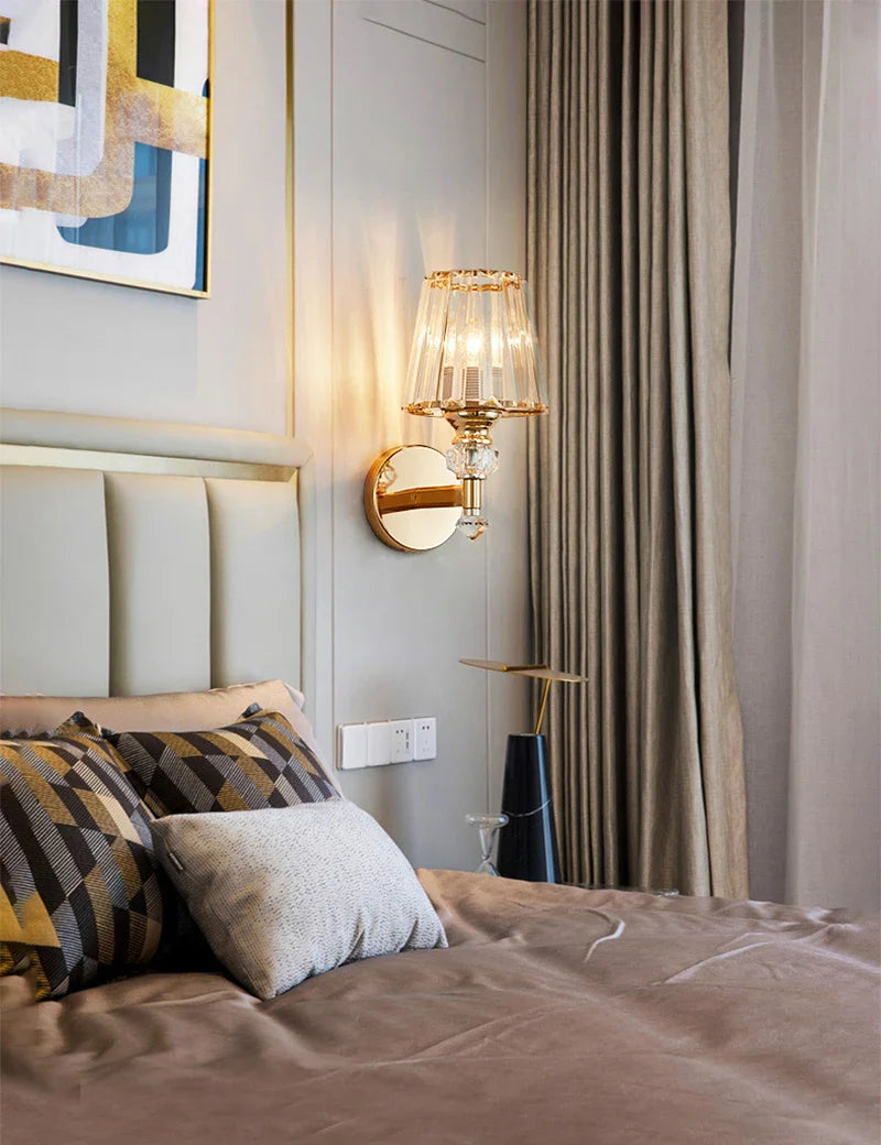 Afralia™ Glass Shade Wall Lamp: Modern Minimalist Nordic HomeDecoraction & Living Room Lighting