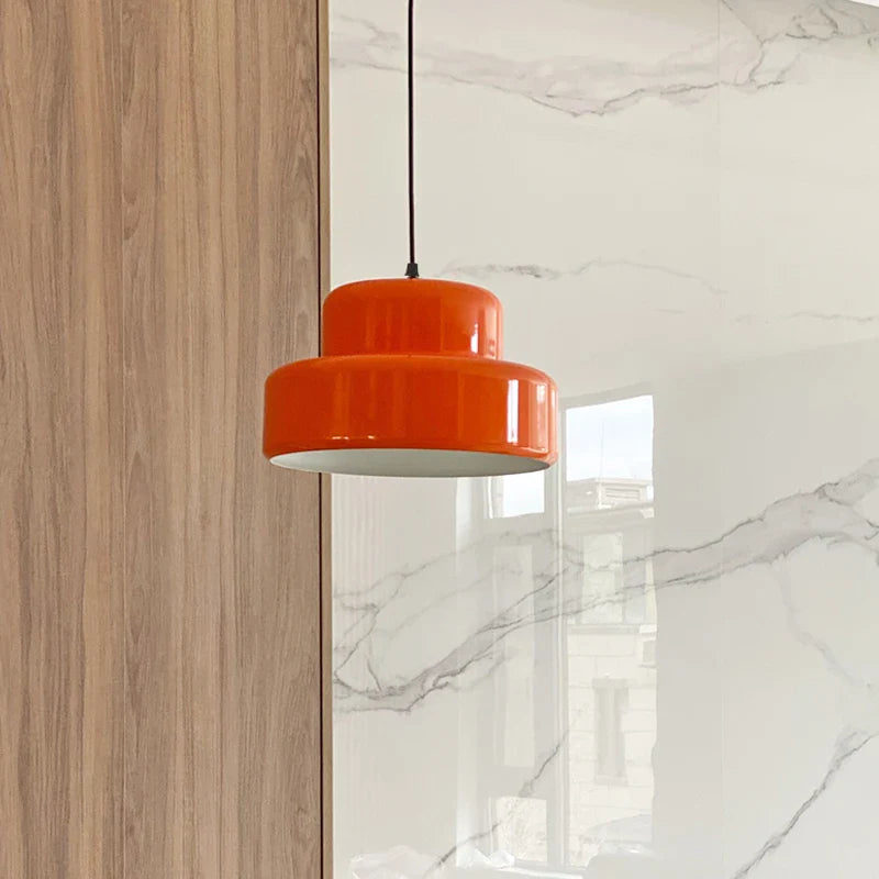 Nordic Orange Pendant Light by Afralia™: Minimalist Medieval Decor for Bedroom & Dining Room