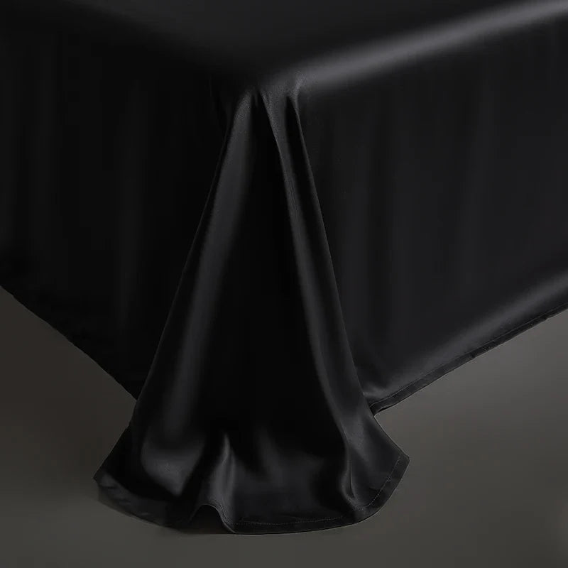 Afralia™ Eucalyptus Fiber Dark Gray Bedding Set: Soft, Silky Duvet Cover, Bed Sheet, Pillowcases