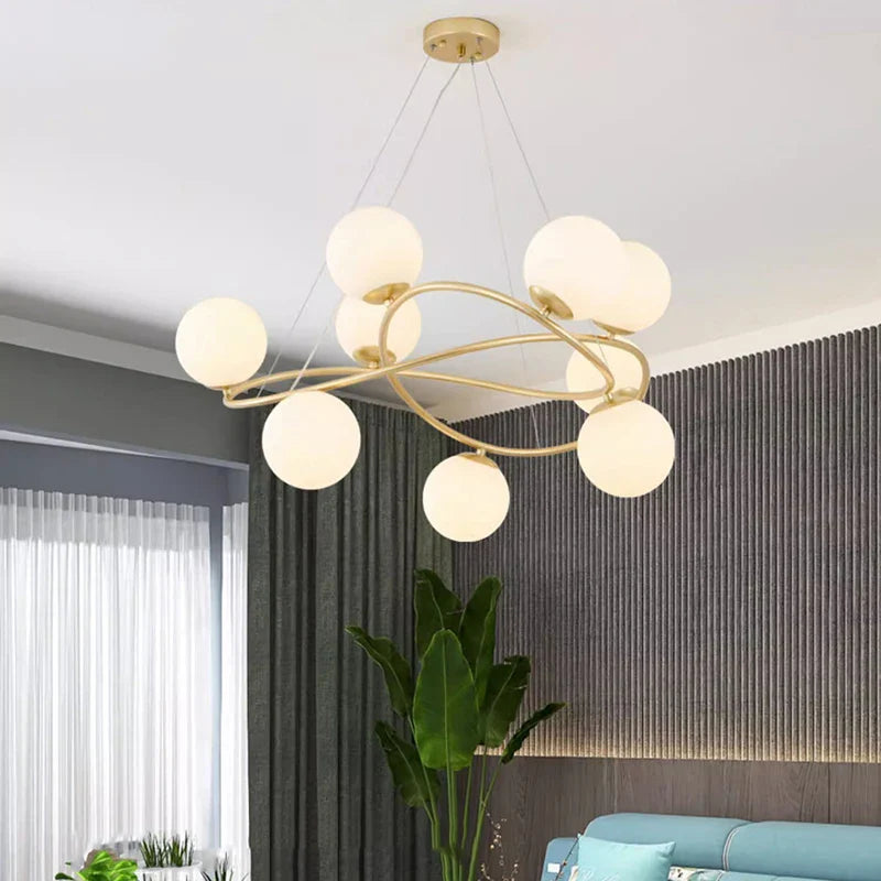 Afralia™ Modern LED Pendant Light Chandeliers for Living Room Dining Room Indoor Lighting