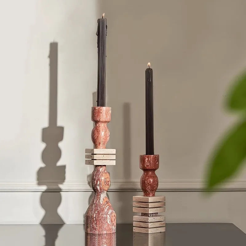 Afralia™ Marble Candle Holder: Elegant Wedding & Home Decor