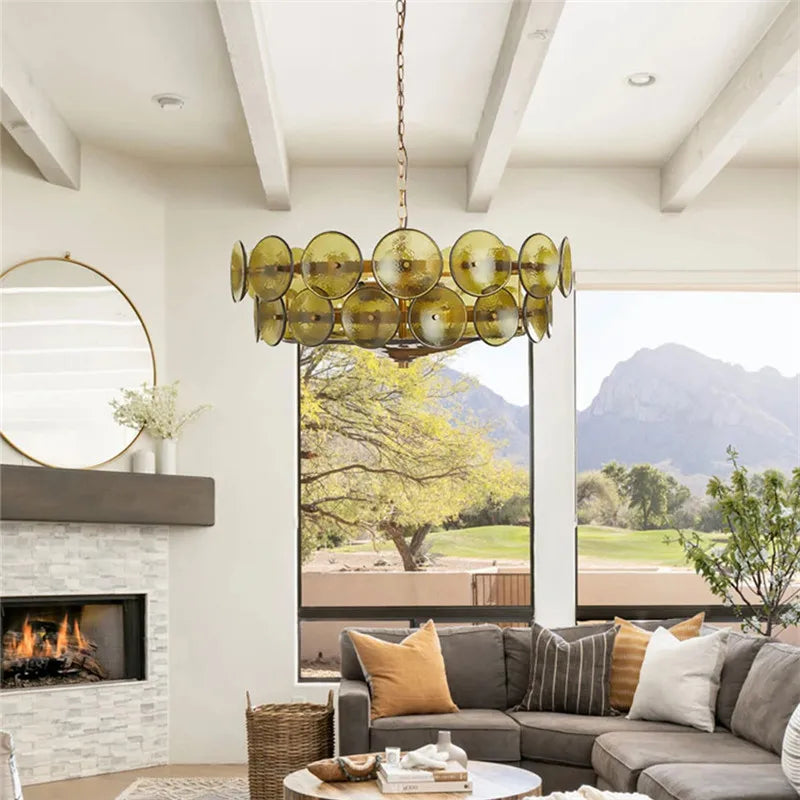 Afralia™ Crystal Pendant Light French Retro Design for Villa Bedroom Living Room