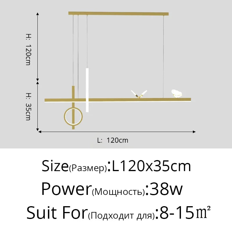 Afralia™ Modern LED Pendant Lights: Bedroom Living Dining Room Kitchen Bar Indoor Lighting with Remote Control