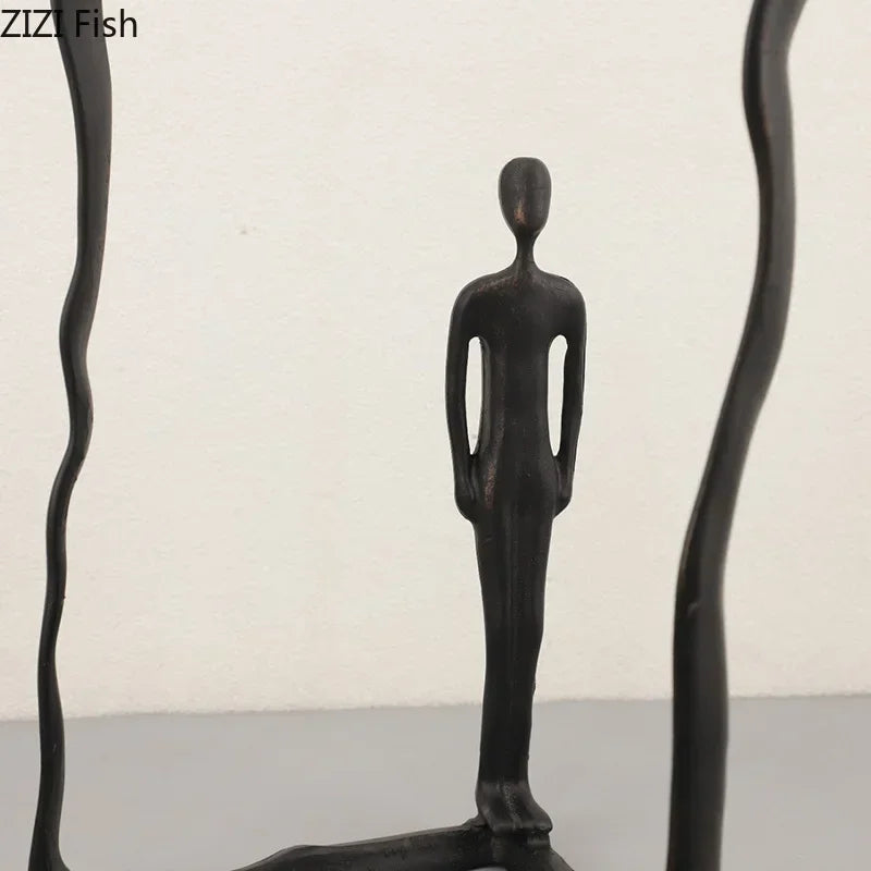 Afralia™ Modern Character Sculpture Abstract Crafts Desk Decoration Ornaments