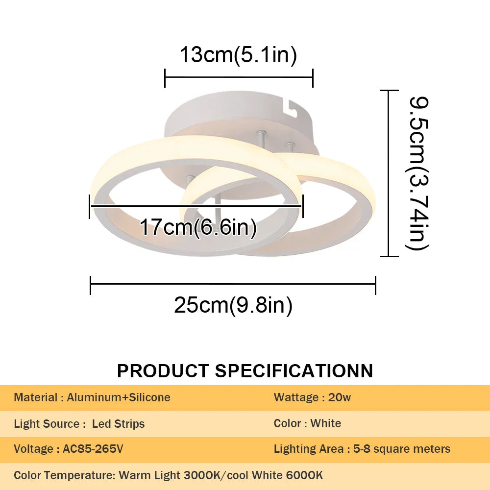 Afralia™ Acrylic LED Ceiling Lamp: Modern Home Decor Lighting for Bedroom, Hallway, and Aisle