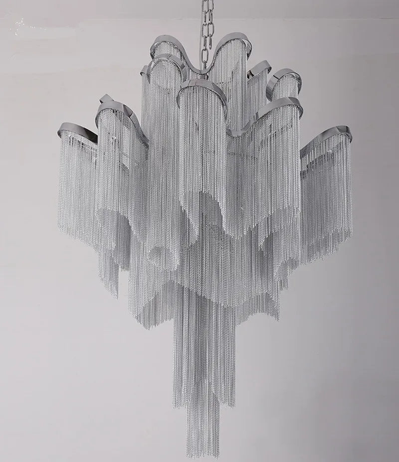 Afralia™ Nordic Crystal Beads Chandelier Pendant for Home Kitchen, Bedroom