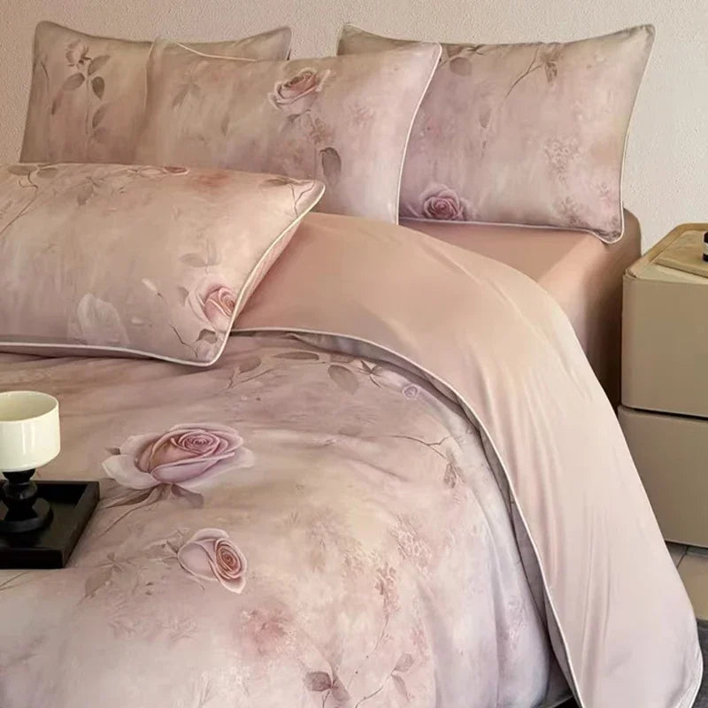 Afralia™ Summer Rayon Bedding Set: Cooling, Breathable, Skin-Friendly Comforter Set