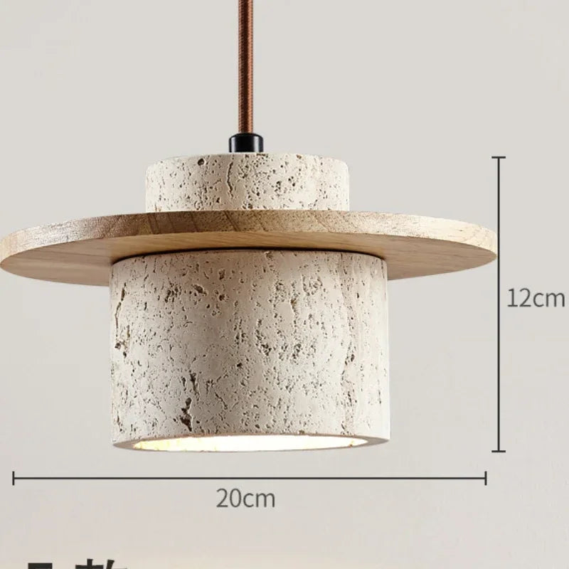 Afralia™ Terrazzo Pendant Lights: French Retro Handmade Design for Bedroom, Dining, Kitchen Island