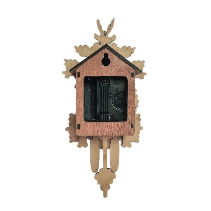 Afralia™ Wooden Cuckoo Clock: Handmade Traditional Wall Clock for Home Decor