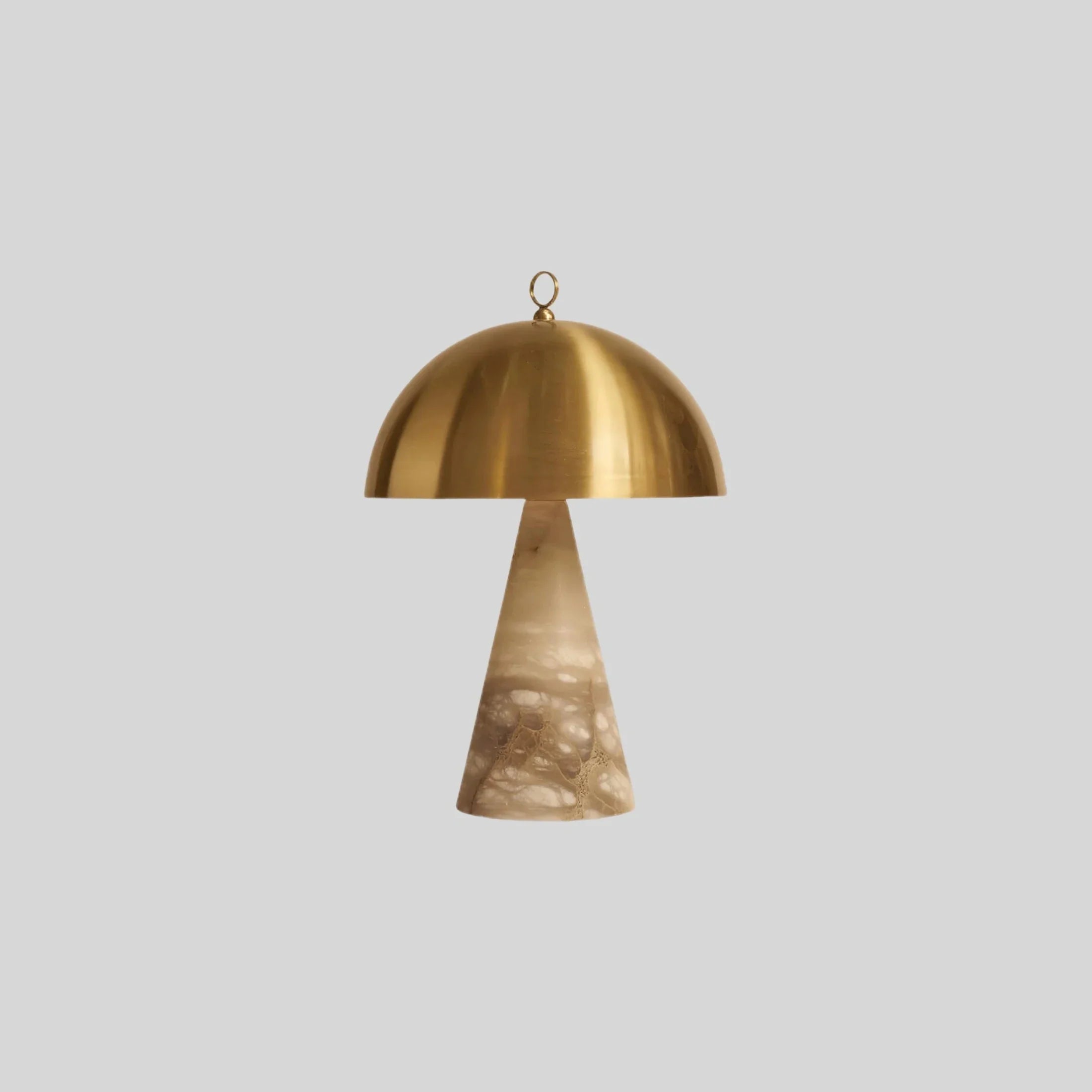Afralia™ Elegant Natural Marble Table Lamps with Copper Stone Base