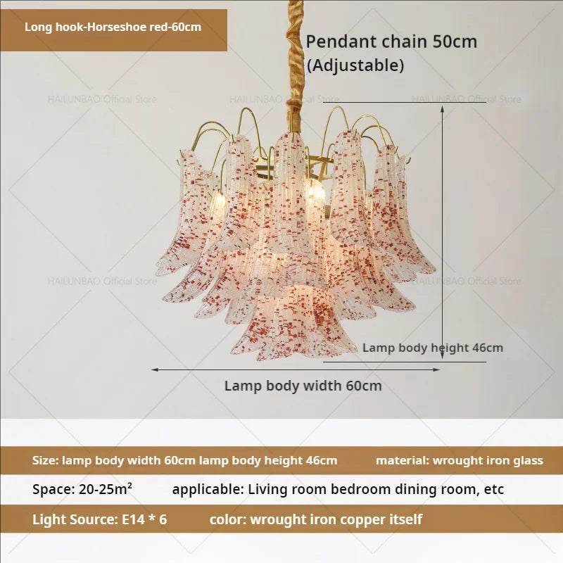 Afralia™ Crystal Chandelier: French Light Luxury Retro Color Living Room Villa Dining Room Lamps